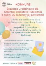 Konkurs na urodzinowe życzenia dla Biblioteki.