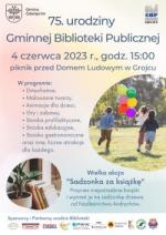 Zapraszamy na 75. urodziny Gminnej Biblioteki Publicznej.